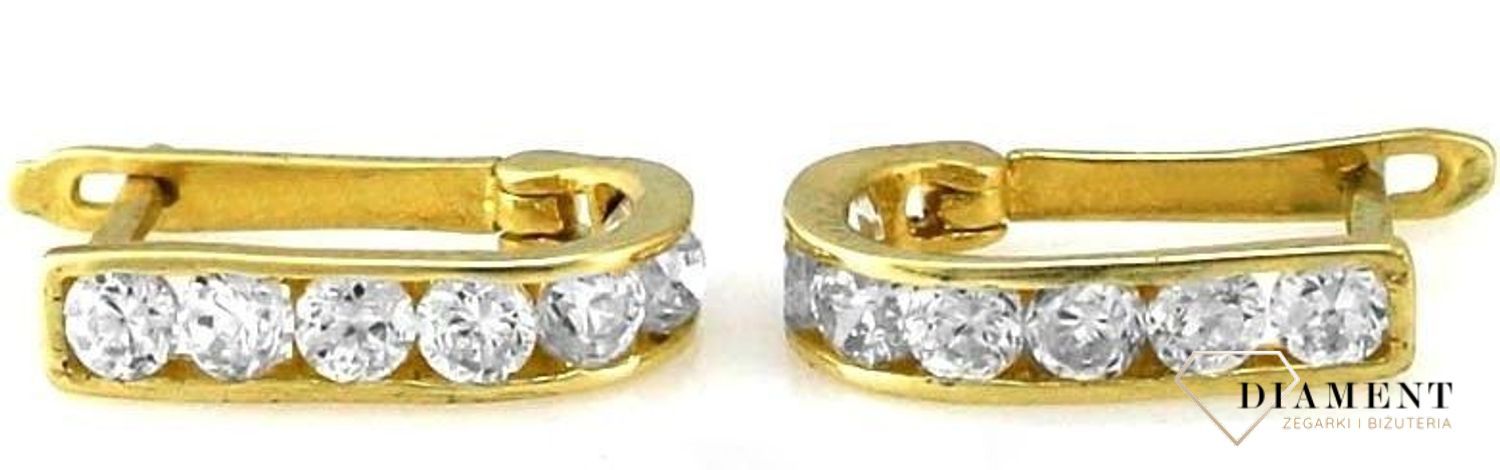 Złote koczyki dla dziewczynki klasyczne KL2.jpg